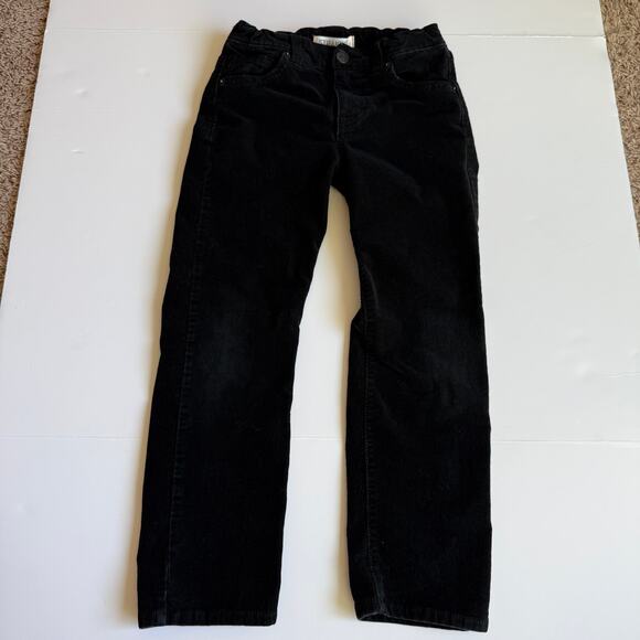 Gymboree Boys Corduroy Straight Leg Black Cotton Pants 6 - Picture 2 of 9